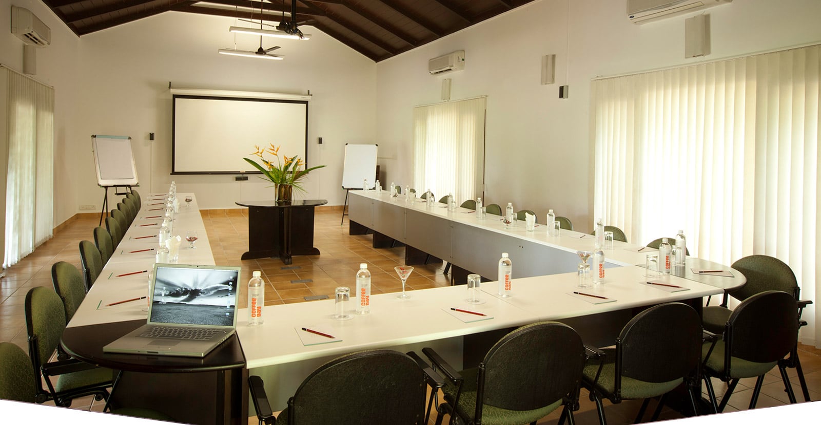 Conference and international event equipment setup